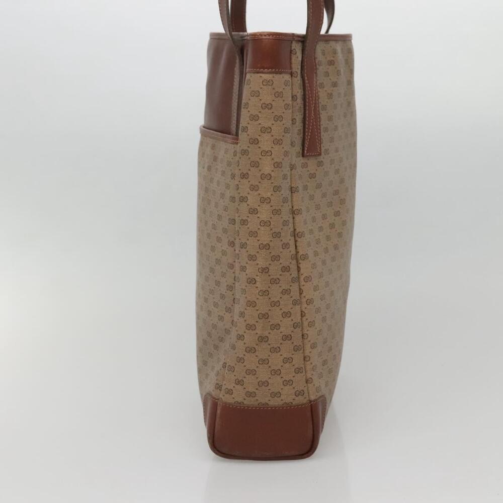 GUCCI Micro GG Supreme Tote Bag Pvc Beige Gold 002 37 002 37 - Picture 5 of 13